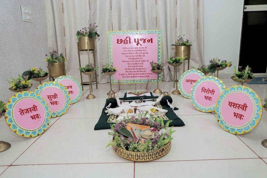 Traditional Chhathi Pujan & Baby Naming Ceremony Decor by Lagan Lux